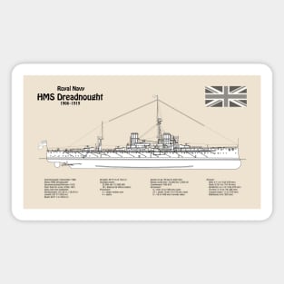 HMS Dreadnought ship plans - SBD Magnet